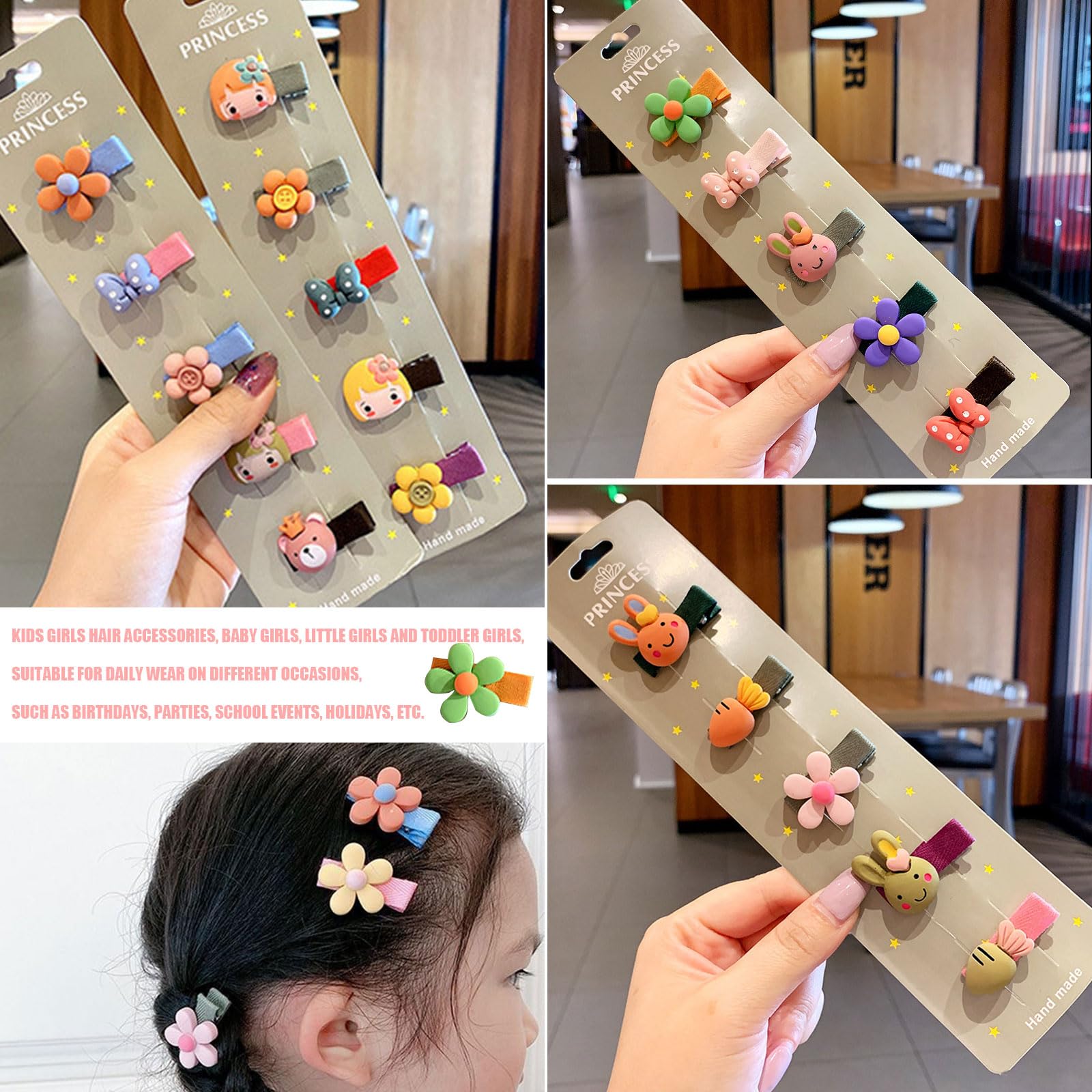 Amazon.co.jp: ベビー ヘアクリップ 25点セット ヘアピン 赤ちゃん 花